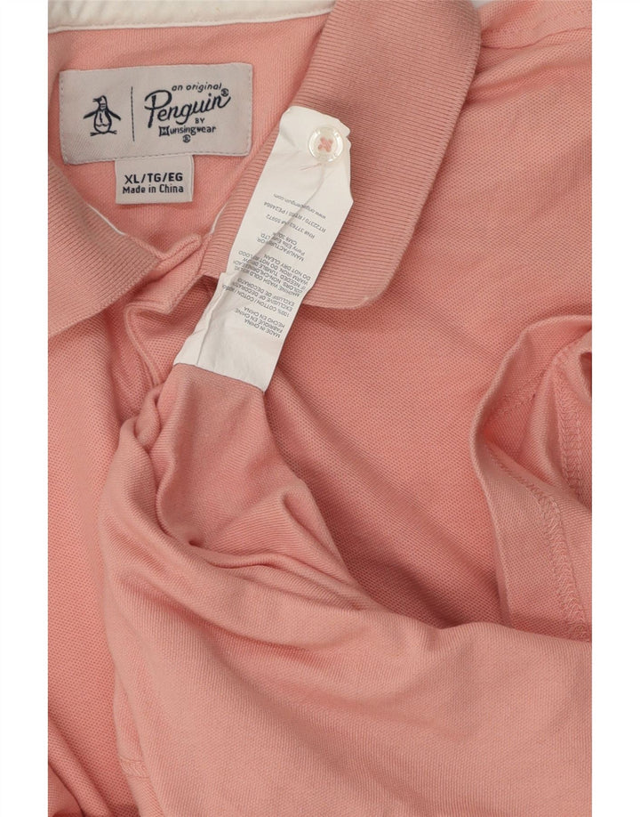 Penguin Herren Poloshirt XL Rosa Baumwolle