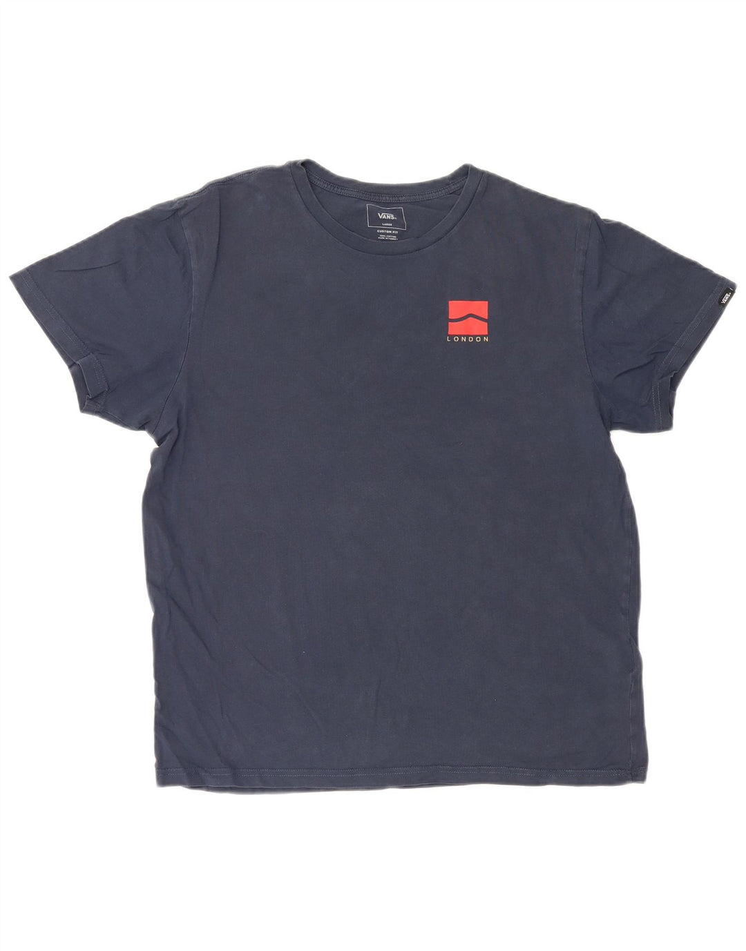 Vans Custom Fit Grafik-T-Shirt für Herren, groß, marineblau, Baumwolle