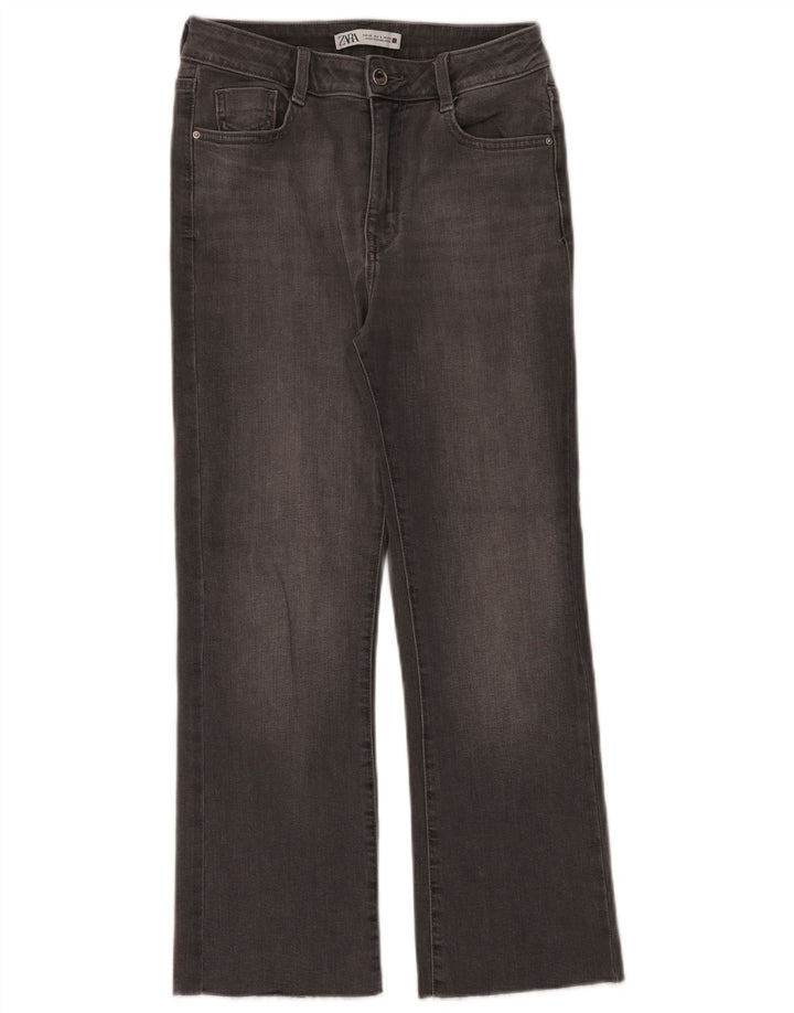 Zara Damen Bootcut Jeans EU 36 XS W26 L26 Grau