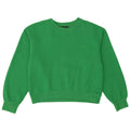Zara Damen Sweatshirt-Pullover UK 14 Mittelgrünes Polyester