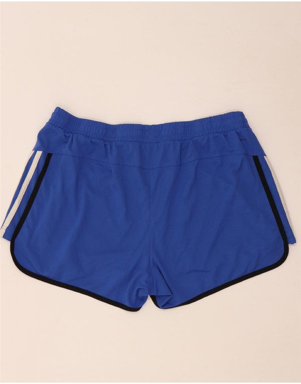 ADIDAS Damen Climalite Sport Shorts UK 20/22 XL Blau Polyester