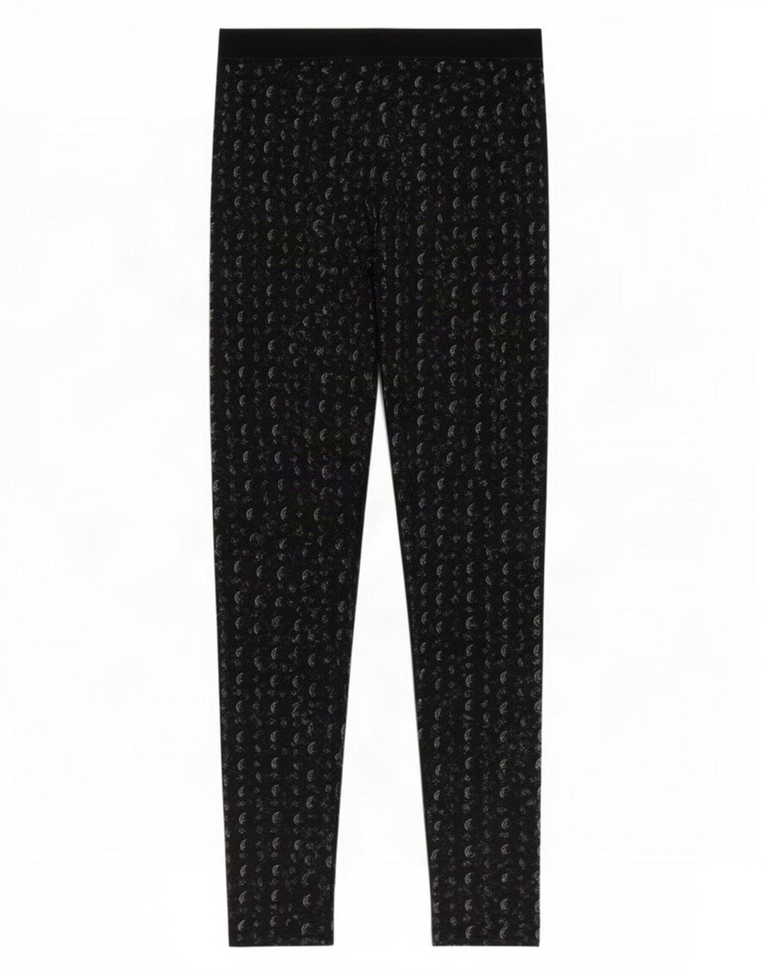 Jack Wills Damen-Leggings mit abstraktem Muster, Größe S, Schwarz