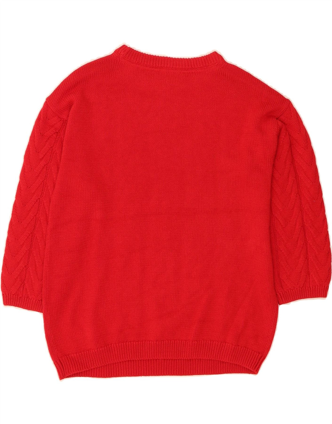 CREW CLOTHING Womens Oversized Crew Neck Jumper Sweater UK 10 Small Red Vintage Crew Clothing and Second-Hand Crew Clothing from Messina Hembry 