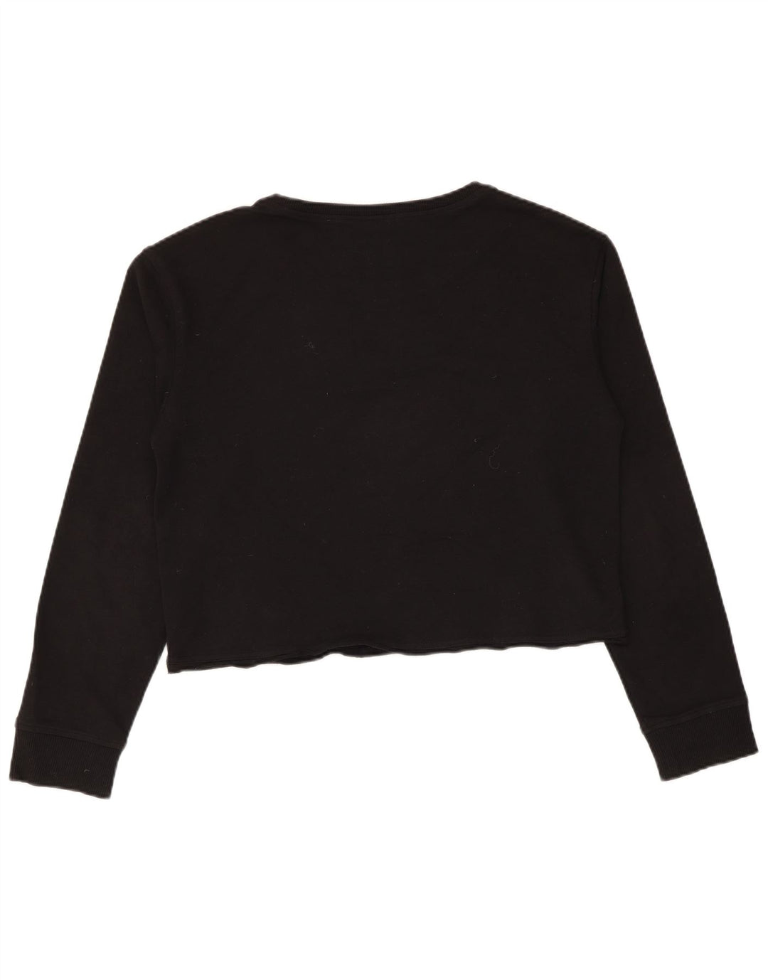 Vans Damen Graphic Crop Sweatshirt Pullover UK 14 Medium Schwarz