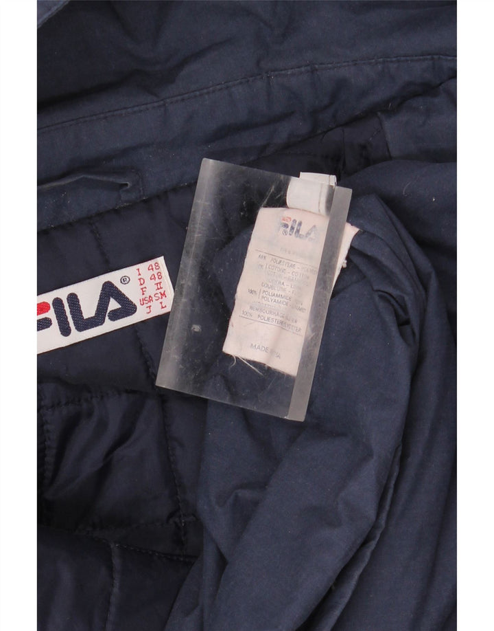FILA Herren-Kapuzenmantel IT 48 Mittelmarineblaues Polyester