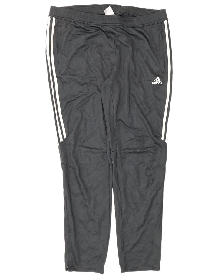 ADIDAS Womens Climacool Tracksuit Trousers UK 20/22 XL  Grey Polyester