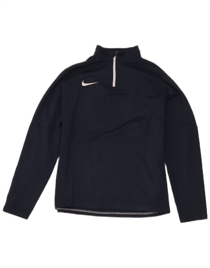 Nike Dri Fit Pullover-Trainingsanzugoberteil für Jungen, 13–14 Jahre, XL, Marineblau