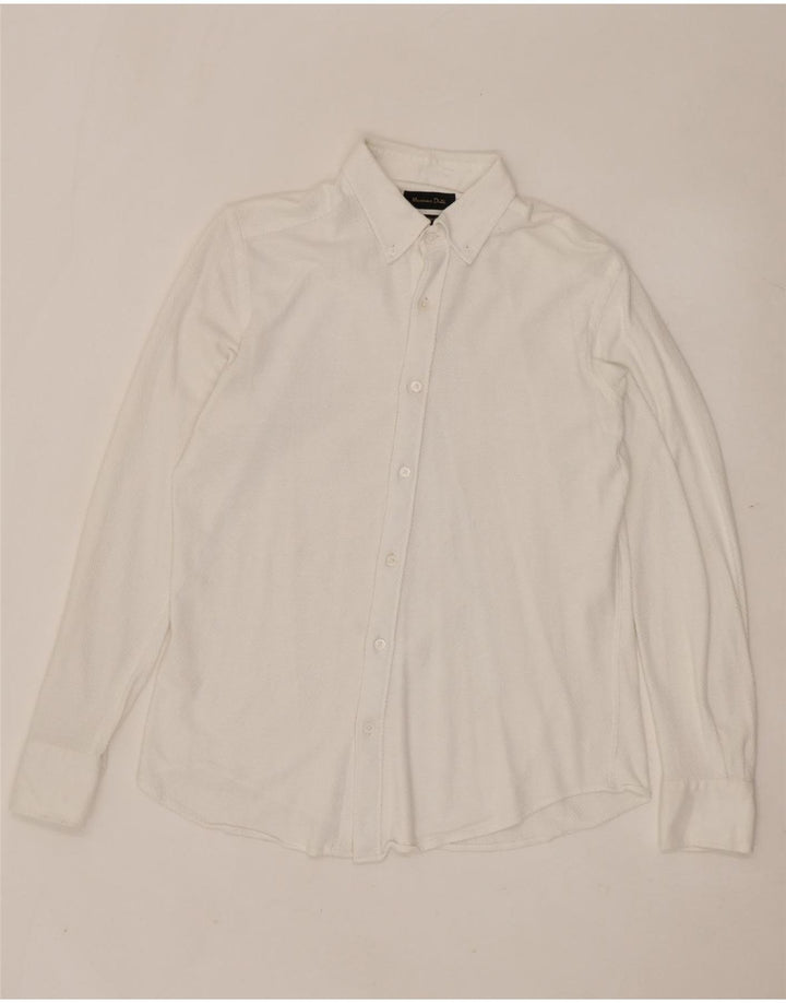 MASSIMO DUTTI Herrenhemd Mittelweiß