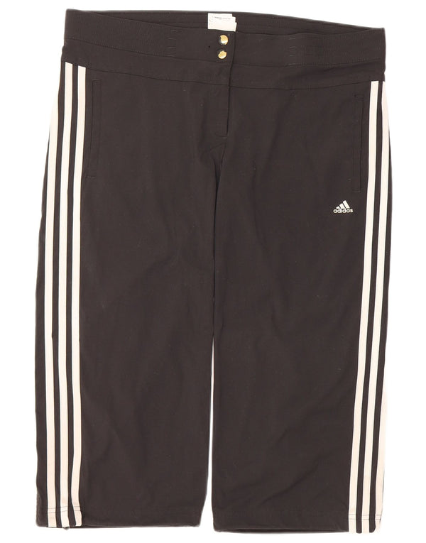 ADIDAS Damen Climalite Bermuda Sport Shorts UK 14 Medium Schwarz Polyamid