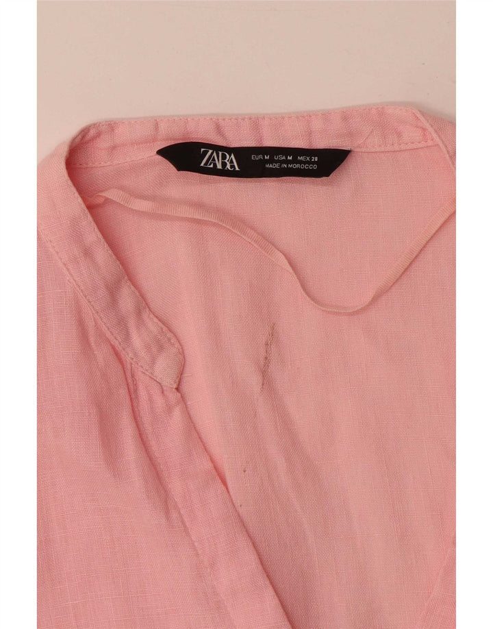 Zara Damen Hemdbluse UK 16 Large Pink