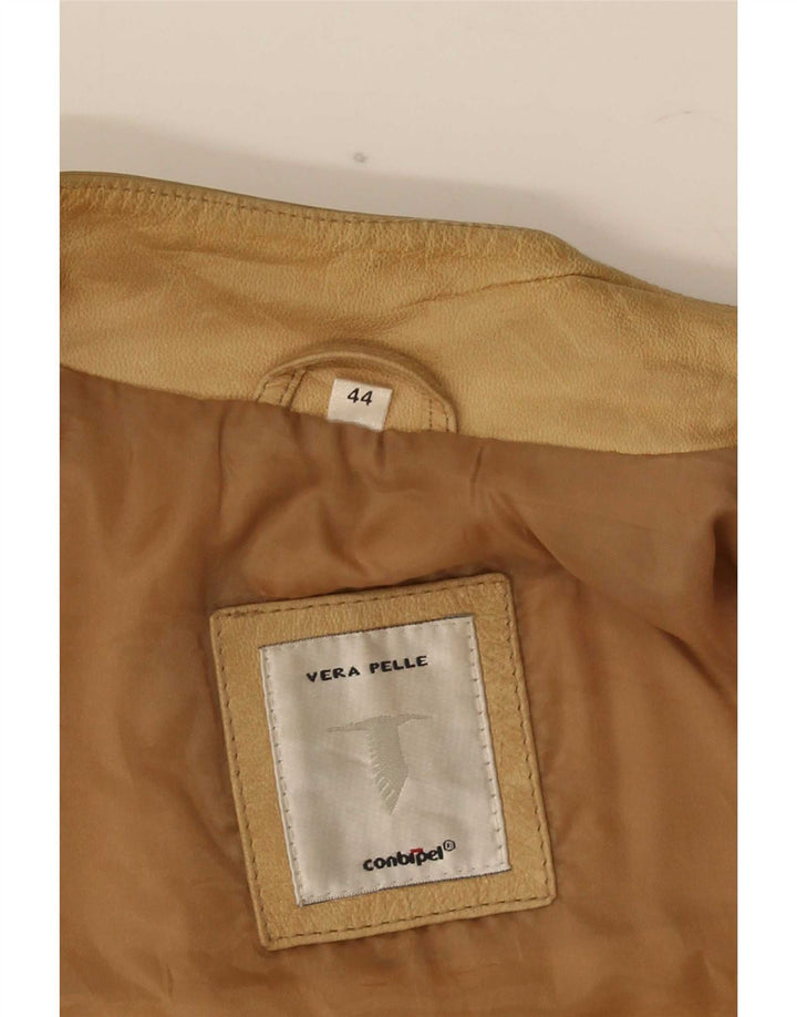 Conbipel Damen Lederjacke IT 44 Medium Beige