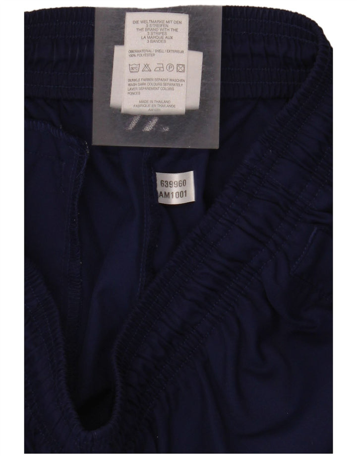 Adidas Damen Sportshorts UK 12 Medium Marineblau Polyester