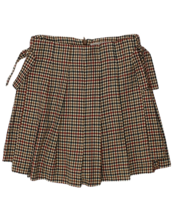 ZARA Mädchen-Skort, 9–10 Jahre, mehrfarbiges Hahnentritt-Polyester
