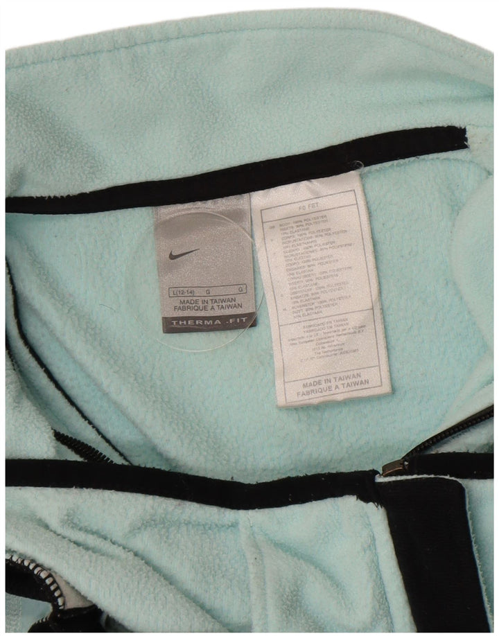 Nike Damen Fleecejacke US 12/14 Large Türkis Polyester