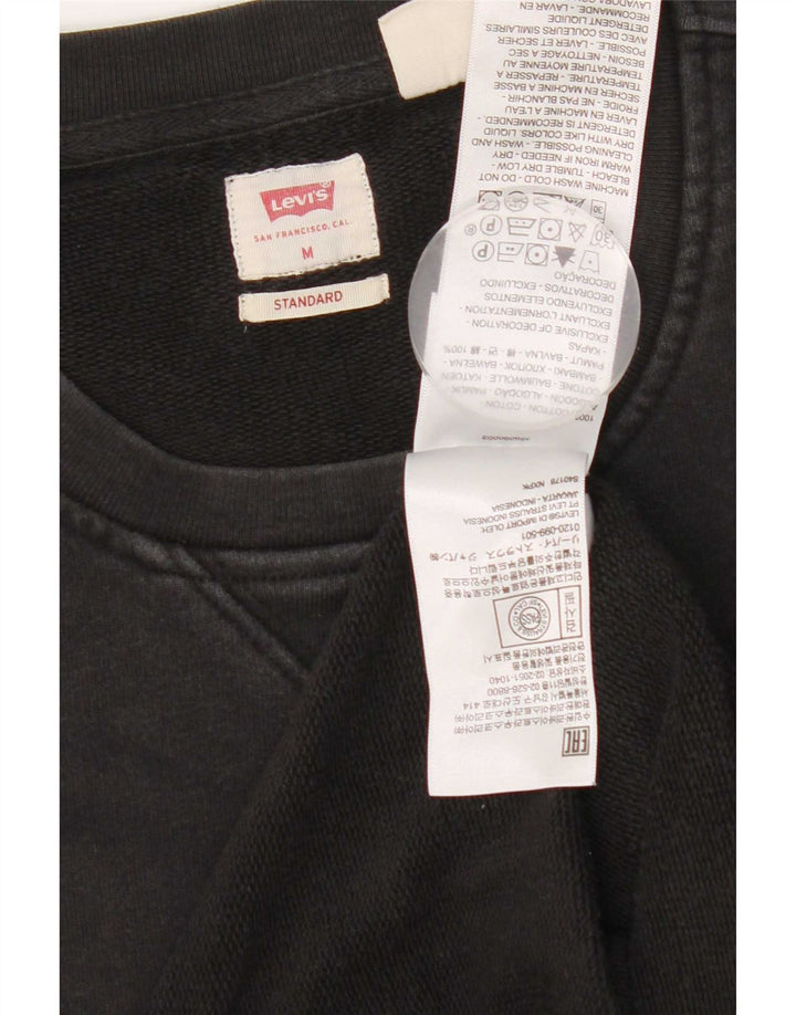 Levi's Herren-Sweatshirt mit Standard-Passform, mittelschwarze Baumwolle