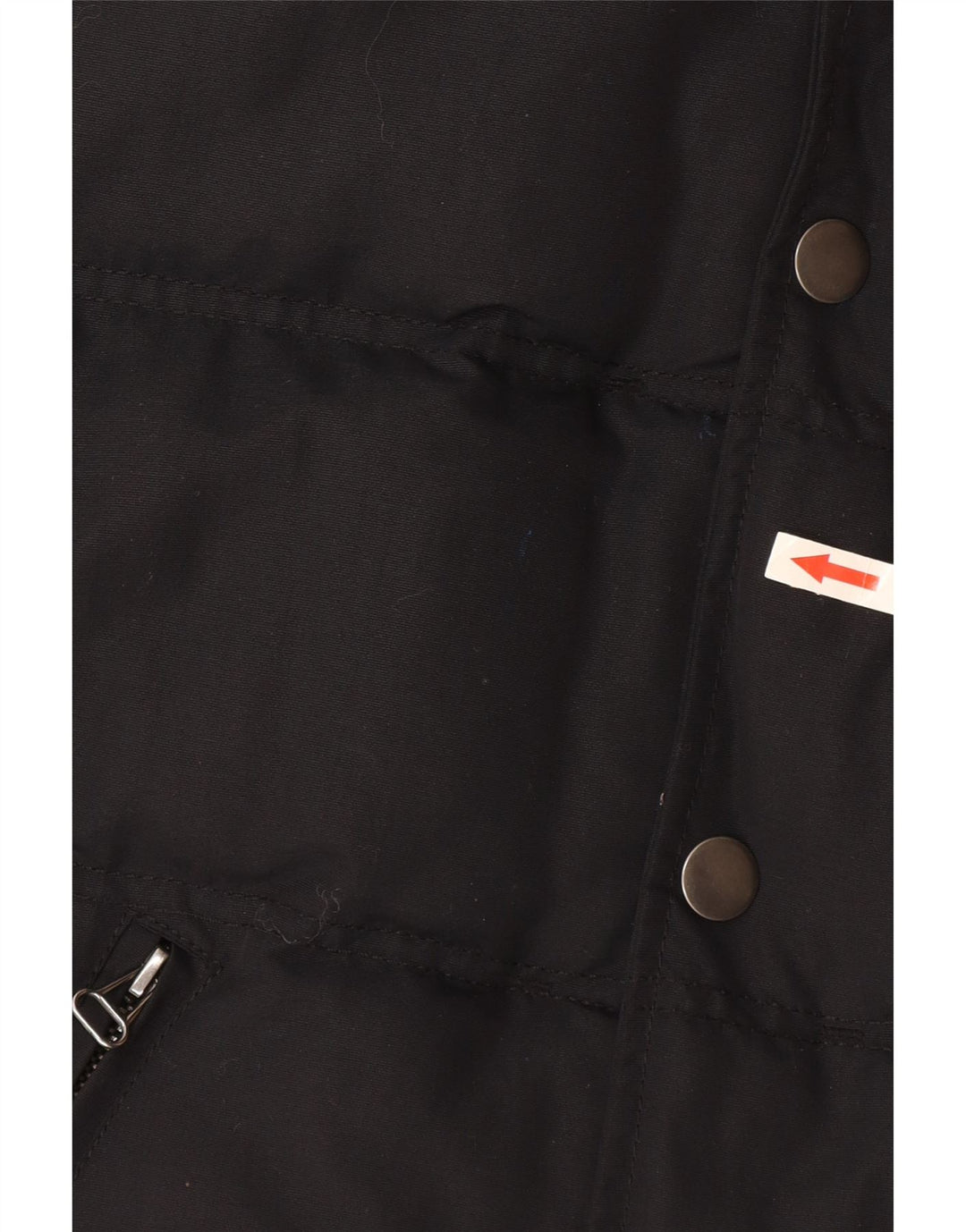 Superdry wattierte Jungen-Weste mit Kapuze, 13–14 Jahre, Größe L, aus schwarzem Nylon