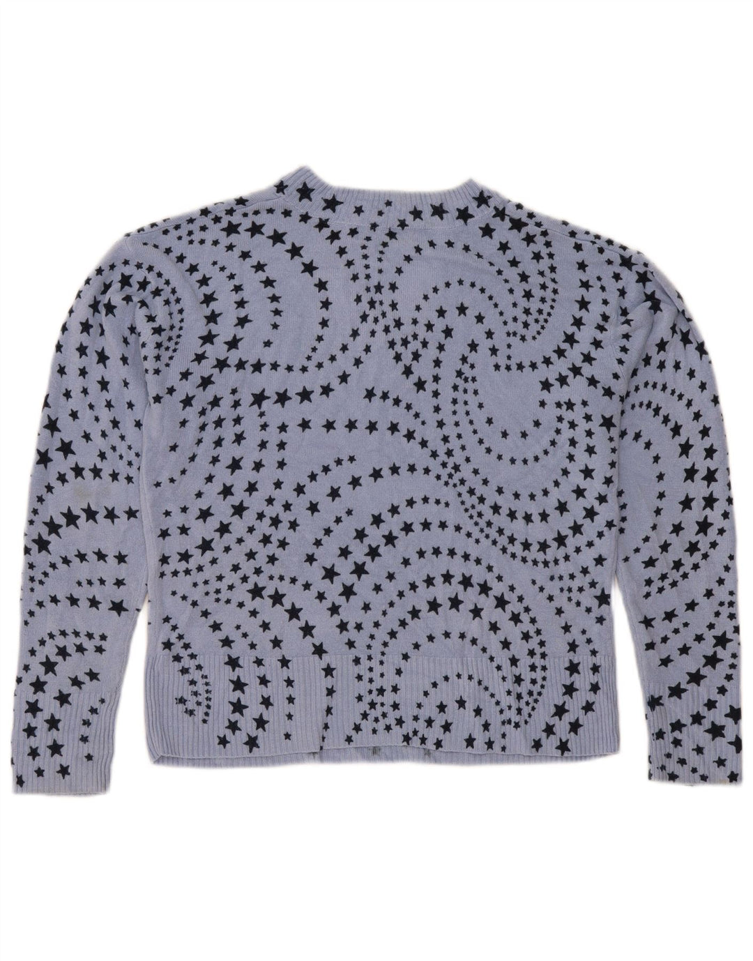 Marks & Spencer Damen-Pullover mit abstraktem Muster und V-Ausschnitt, Gr. 12, Größe M