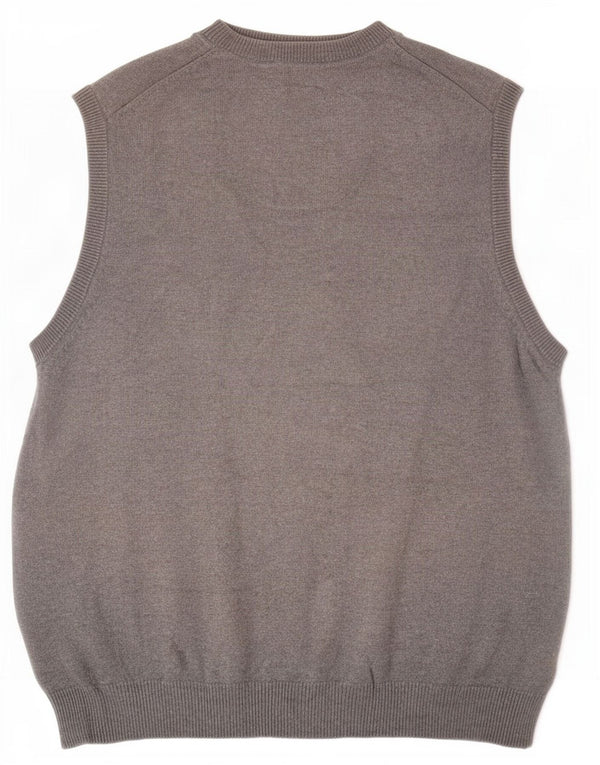 Marks & Spencer Herren-Tanktop in normaler Passform aus grauer Baumwolle