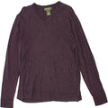 EDDIE BAUER Mens V-Neck Jumper Sweater Medium Purple Cotton Vintage Eddie Bauer and Second-Hand Eddie Bauer from Messina Hembry 
