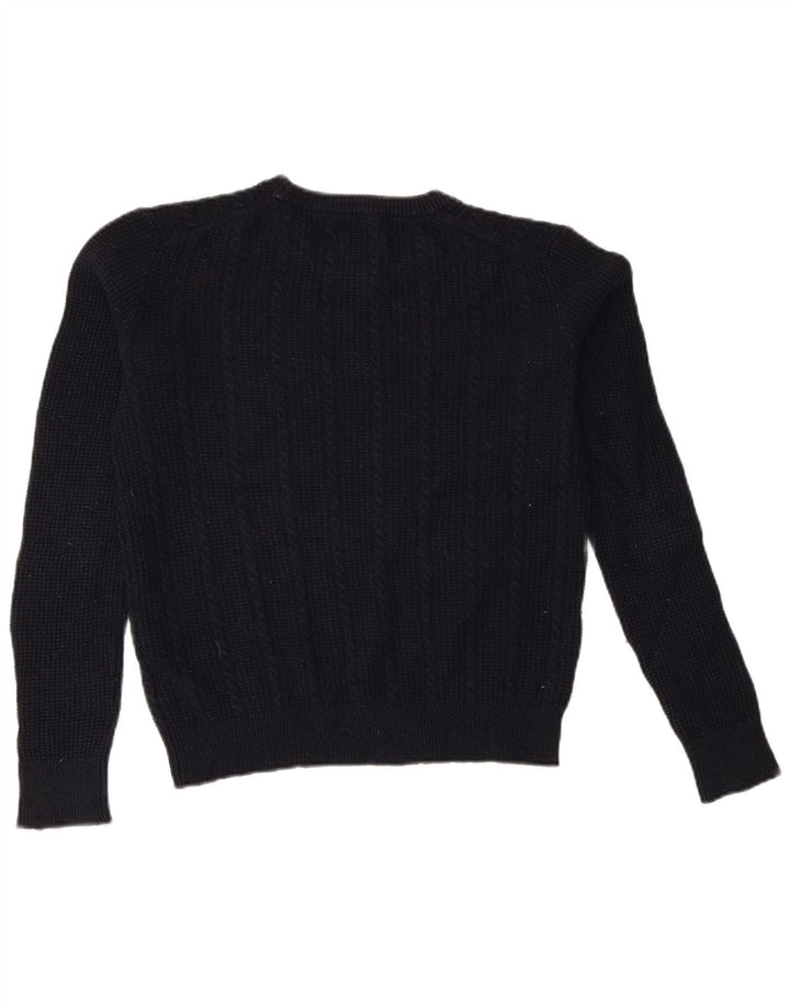 JACK WILLS Damen-Pullover mit Rundhalsausschnitt, Gr. 12, mittleres Marineblau