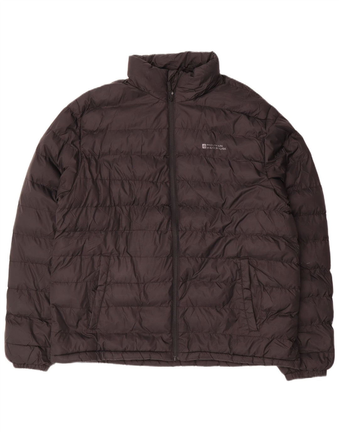 Mountain Warehouse Wattierte Herrenjacke, UK 42 XL, schwarzes Nylon