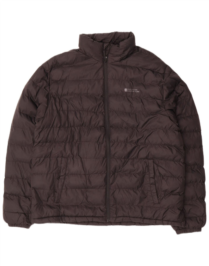 Mountain Warehouse Wattierte Herrenjacke, UK 42 XL, schwarzes Nylon