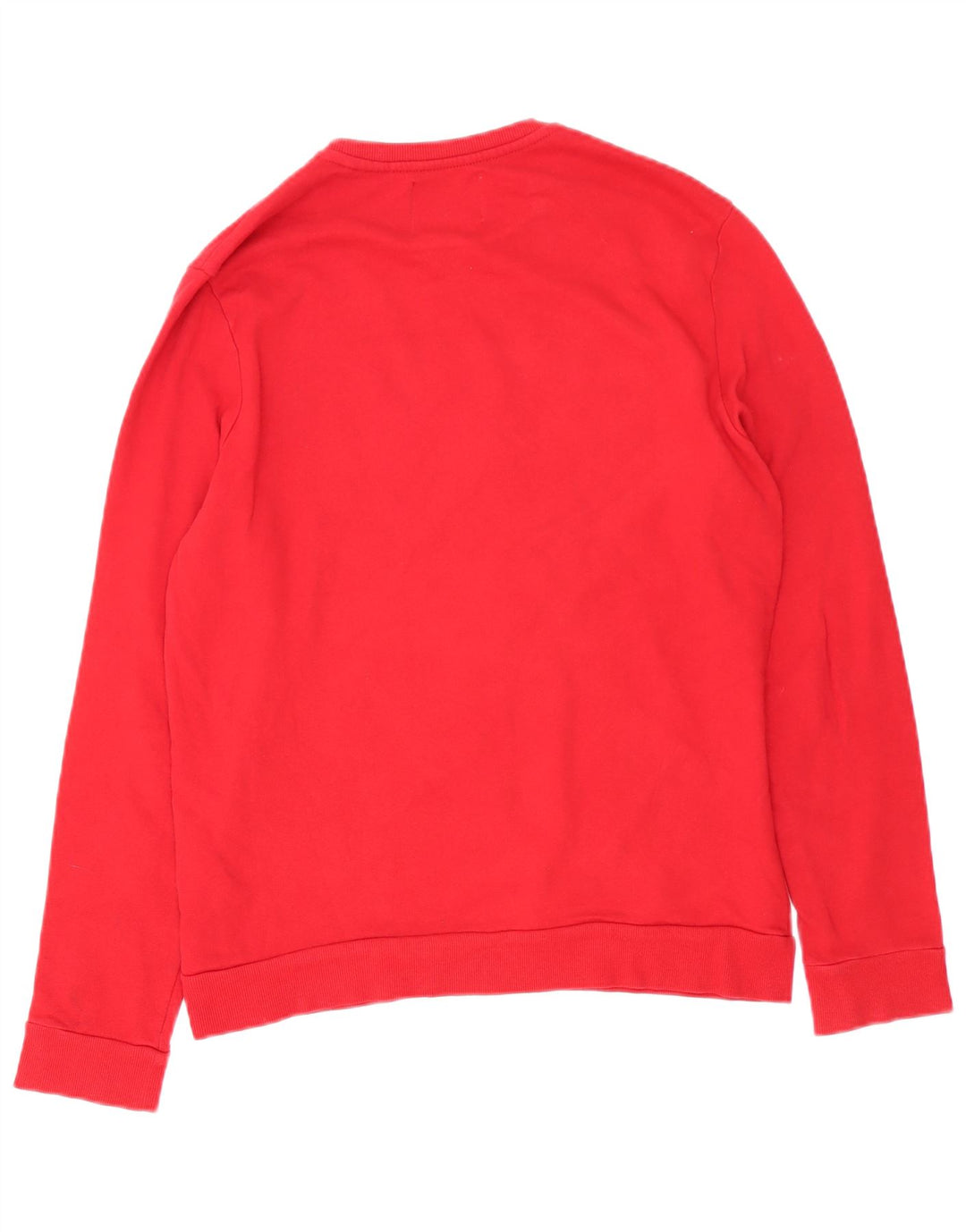 Guess Herren-Sweatshirt mit Grafik, mittelrote Baumwolle