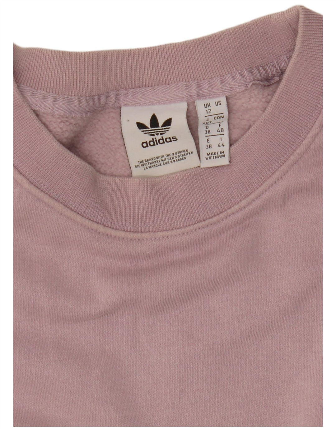 Adidas übergroßer Damen-Sweatshirt-Pullover, Gr. 12, Mittelschwarz, Farbblock