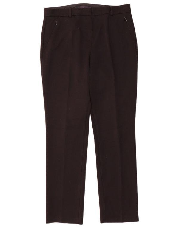Marks & Spencer Damen Moderne Freizeithose UK 14 Large W32 L30 Schwarz