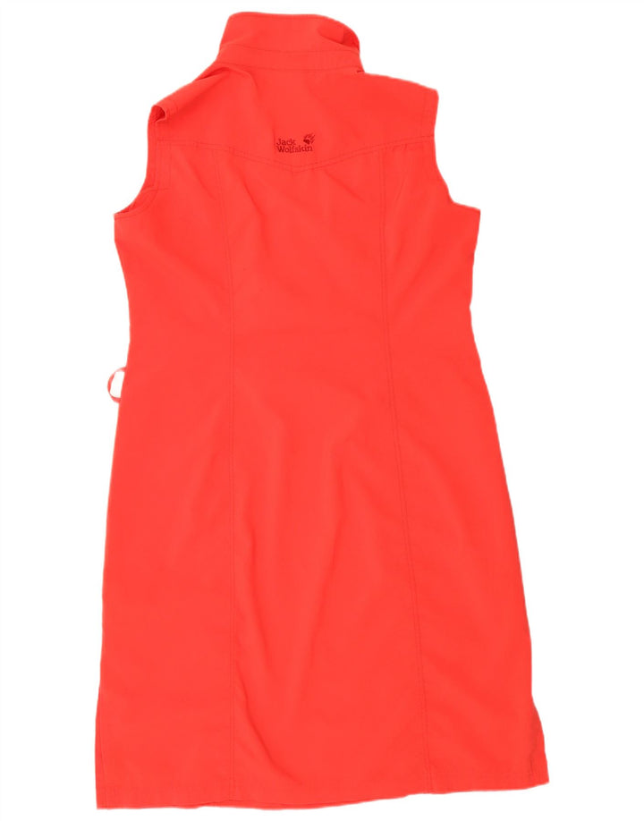 Jack Wolfskin Damen Ärmelloses Etuikleid UK 16 Large Rot Polyester