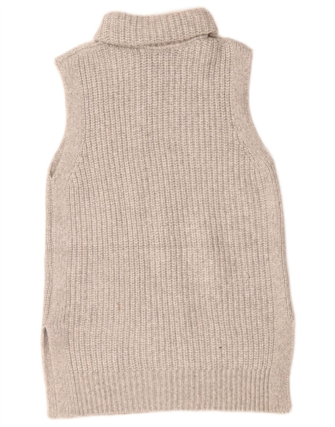 Marks & Spencer Damen Rollkragen-Tanktop UK 10 Small Grau Polyester