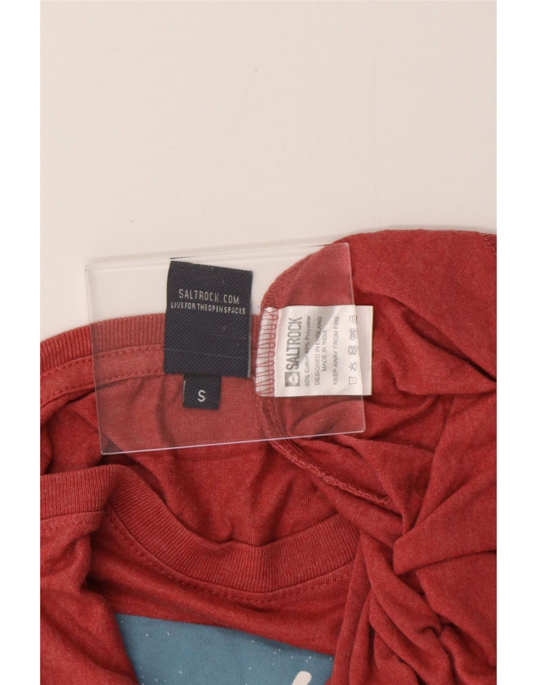 SALTROCK Herren-T-Shirt mit Grafik, Größe S, Rot, Baumwolle