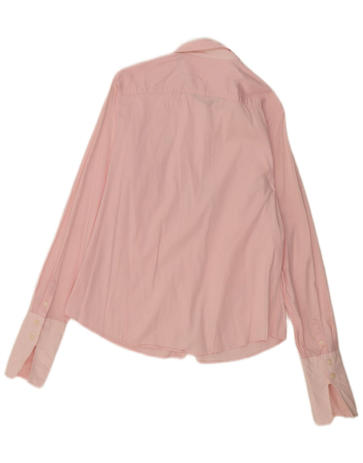 Tommy Hilfiger Damen formelles Hemd, US 10, groß, rosa gestreift