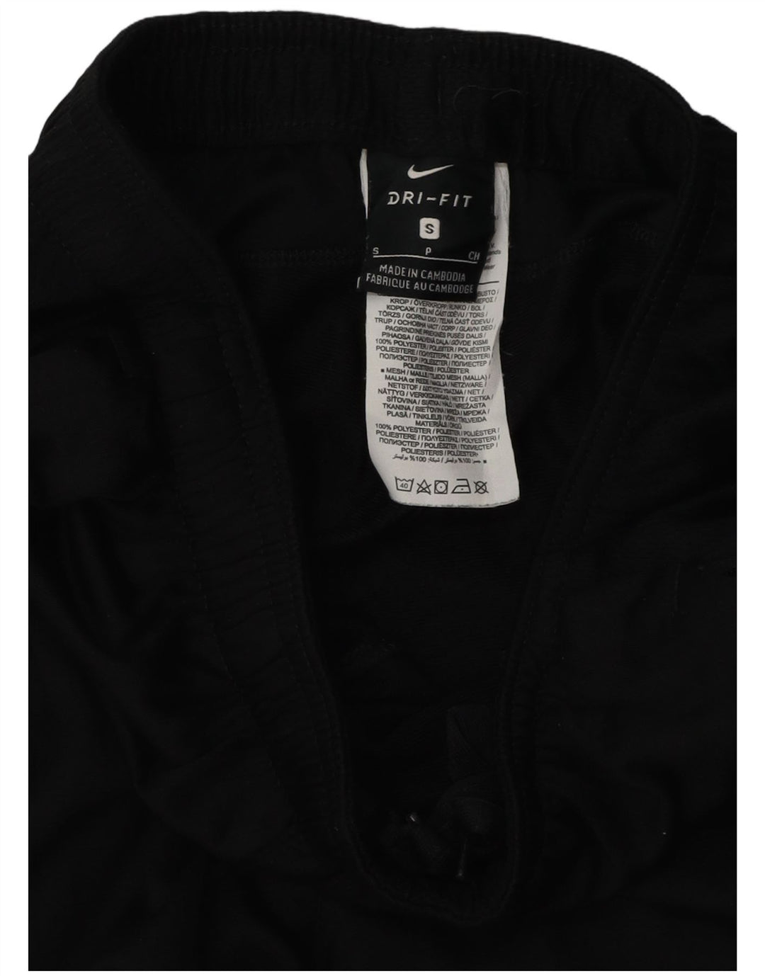 Nike Herren-Trainingshose, Größe S, Schwarz, Colourblock-Polyester