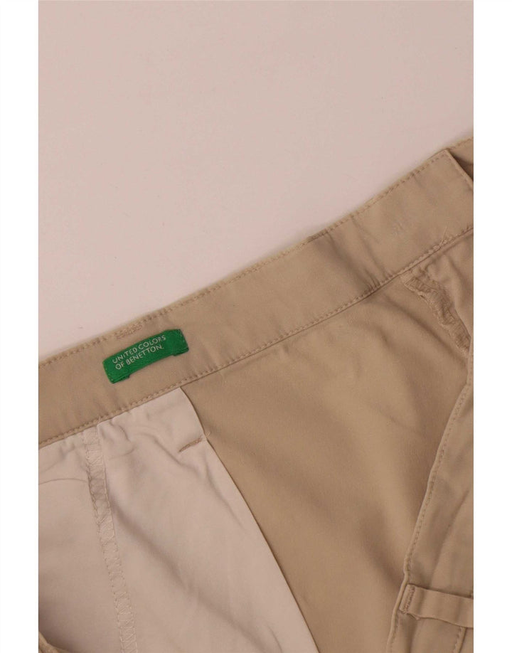 Benetton Womens Casual Shorts Large W32 Beige