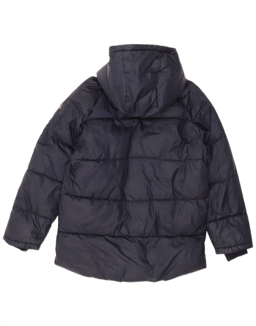 Wattierte Jacke mit Kapuze von Zara für Jungen, 13–14 Jahre, marineblaues Polyester