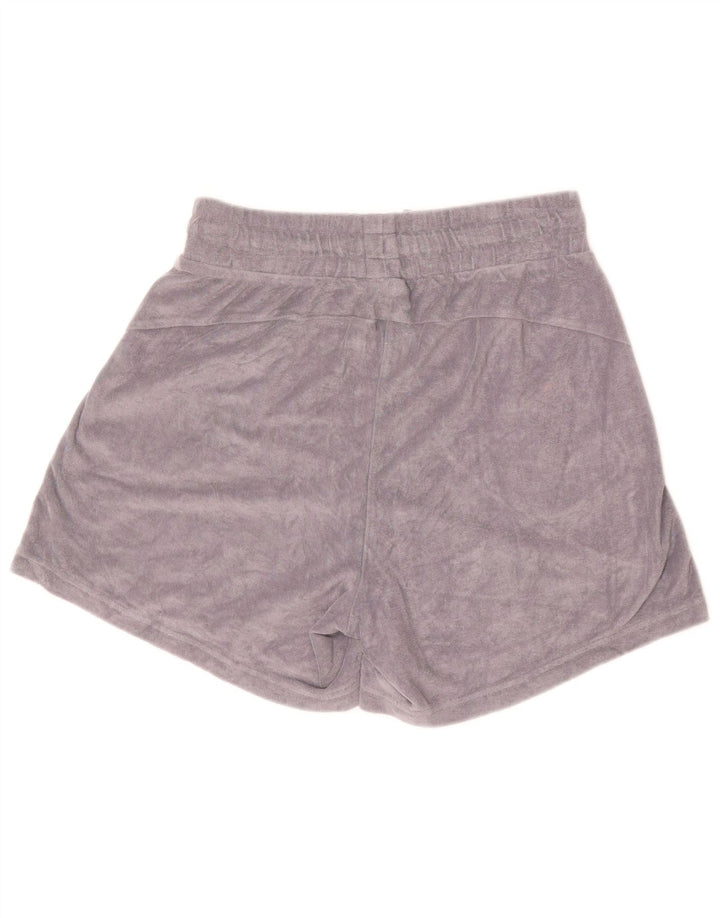 PUMA Womens Sport Shorts UK 14 Medium Grey Cotton