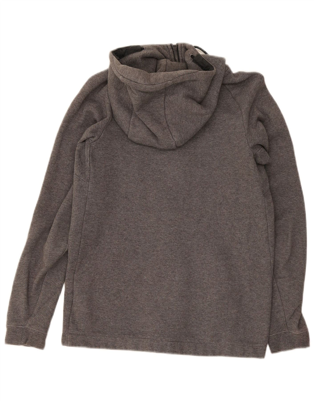Nike Herren-Kapuzenpullover mit Reißverschluss, klein, graue Baumwolle