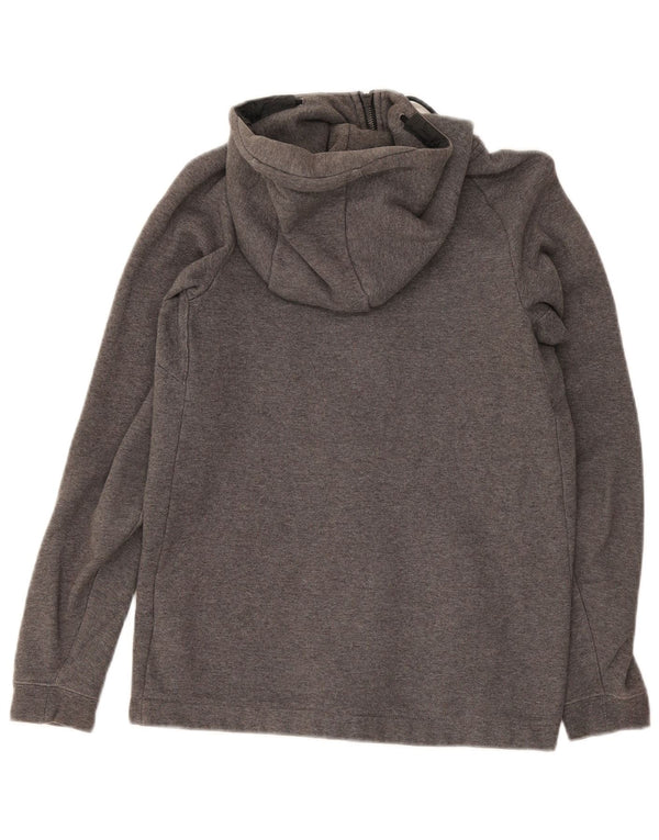 Nike Herren-Kapuzenpullover mit Reißverschluss, klein, graue Baumwolle