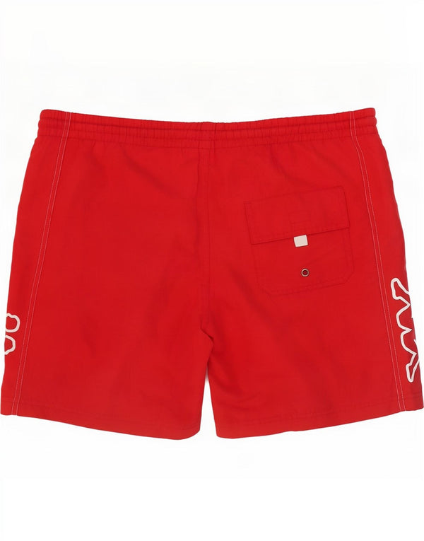 Kappa Herren Badeshorts mit Grafik, Größe L, Rot