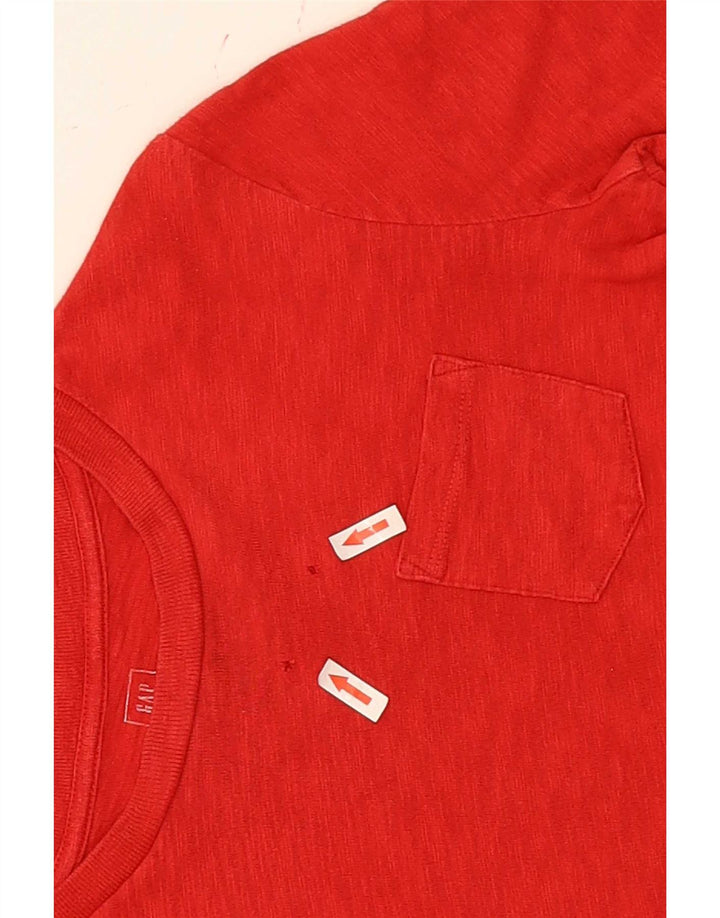 Gap Langarmshirt mit Grafik für Jungen, 9–10 Jahre, Größe S, rote Baumwolle