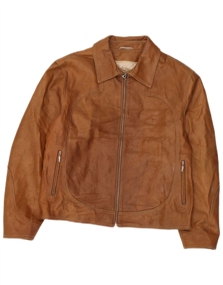 J.J.Scott Herren-Lederjacke IT 50 Large Brown