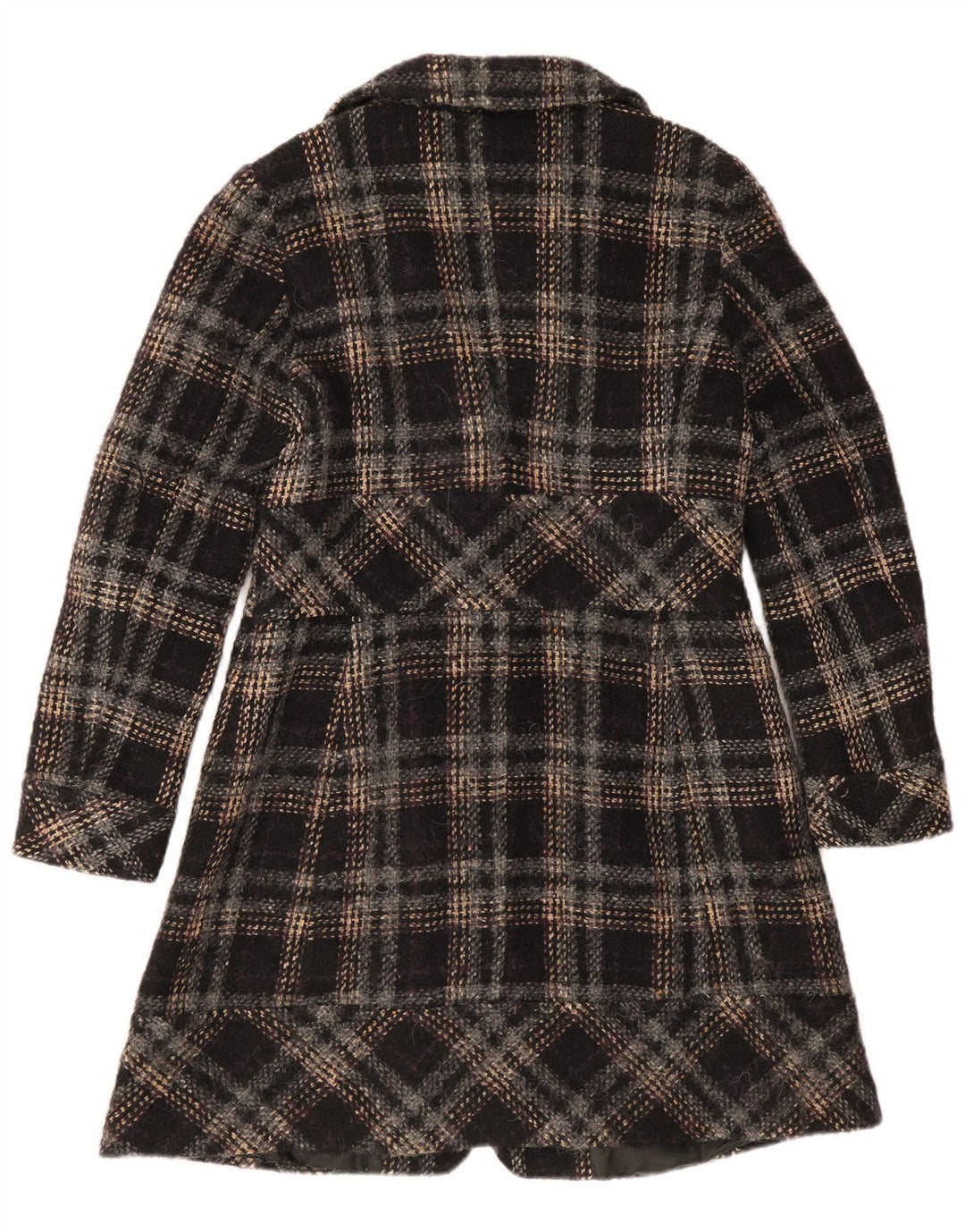 Max & Co. Damenmantel UK 12 Medium Black Plaid
