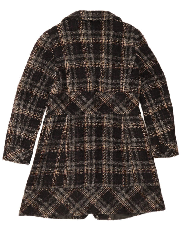 Max & Co. Damenmantel UK 12 Medium Black Plaid