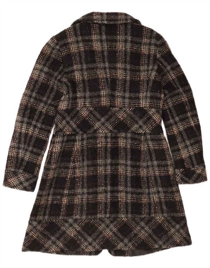 Max & Co. Damenmantel UK 12 Medium Black Plaid