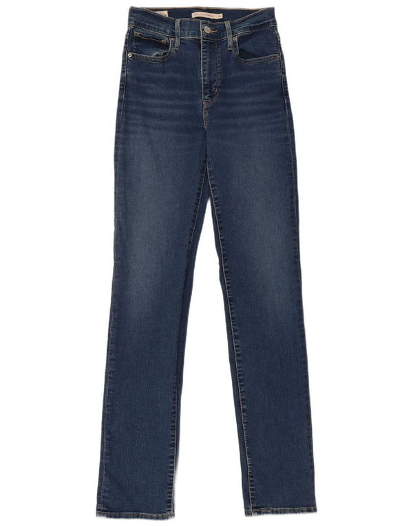 Levi's Damen 724 High Rise Straight Jeans W26 L32 Blaue Baumwolle