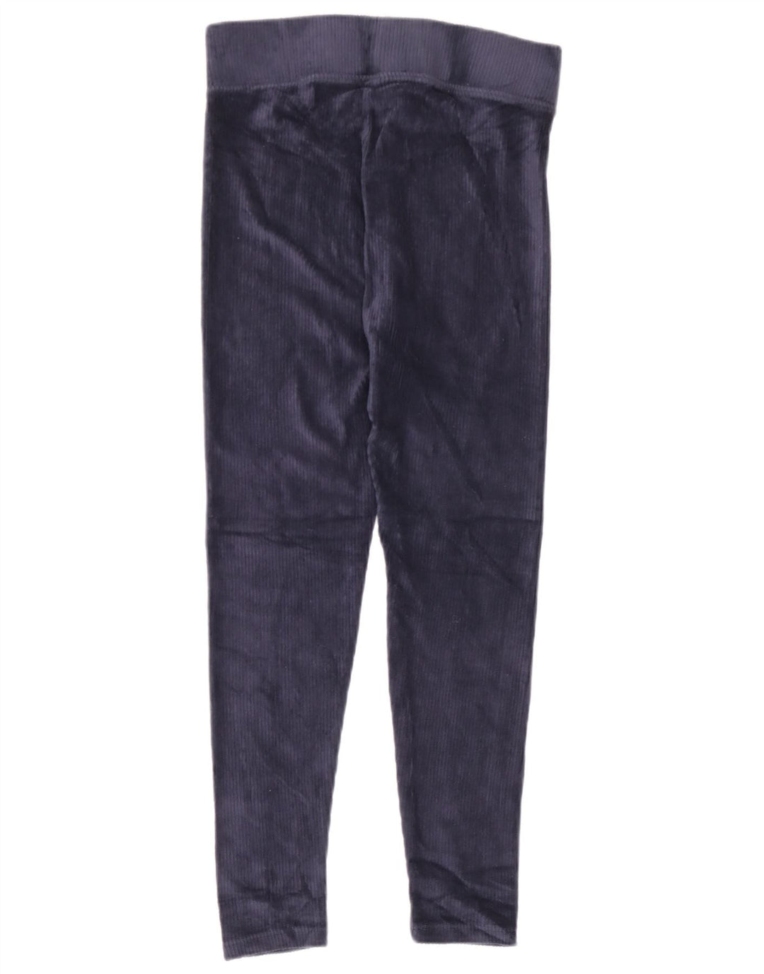 Marks & Spencer Damen Velours-Leggings UK 12 Medium Marineblau Baumwolle