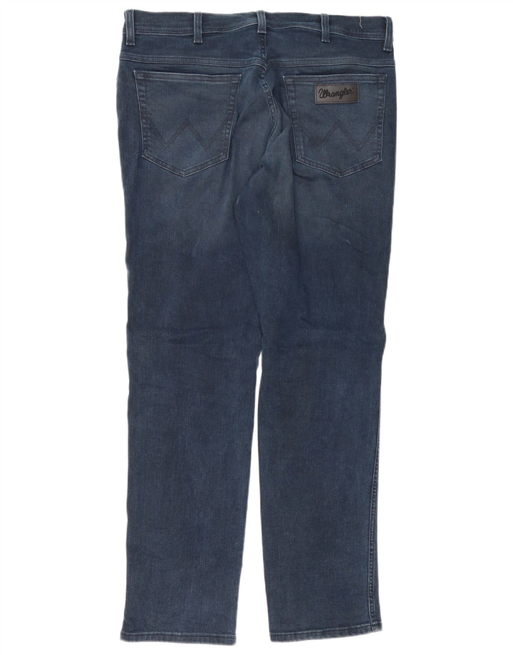 Wrangler Herren Texas Slim Jeans W36 L32 Marineblaue Baumwolle