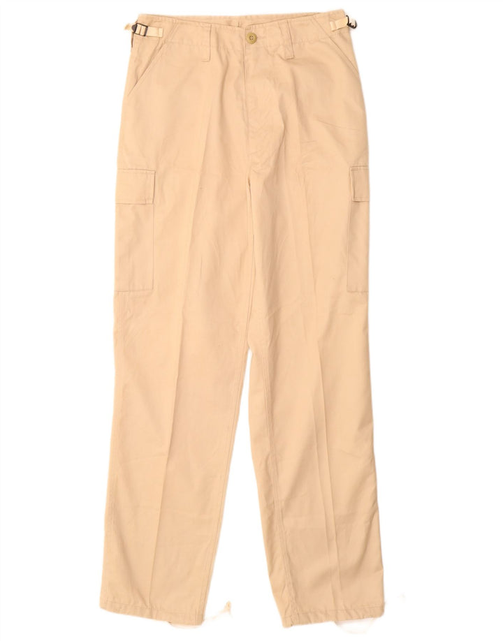 VINTAGE Herren-Cargohose mit normaler Passform, Größe S, W28, L31, Beige, Polyester