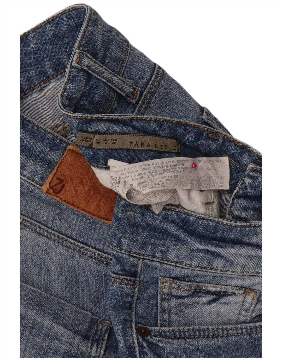 Zara Damen Slim Jeans EU 40 Medium W30 L29 Blaue Baumwolle
